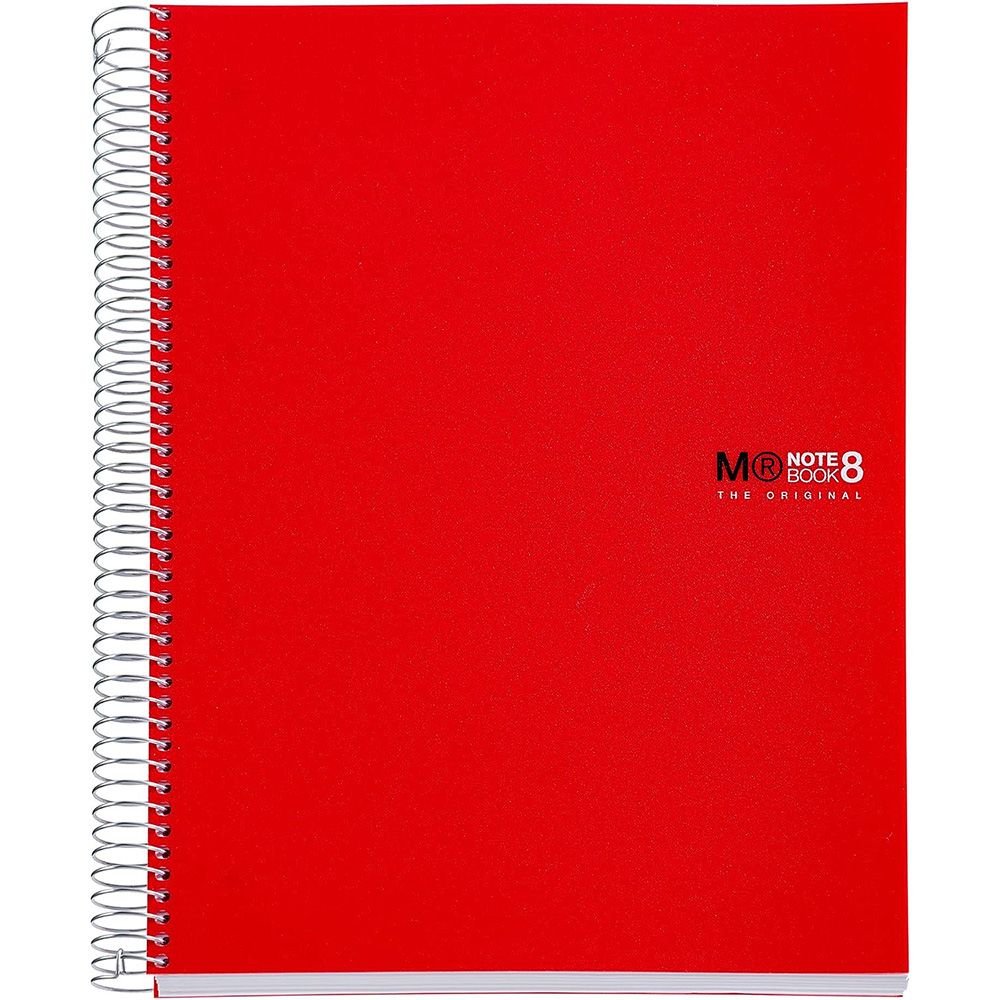 Miquelrius - The Original Notebook A4 - 8 Subject - Red