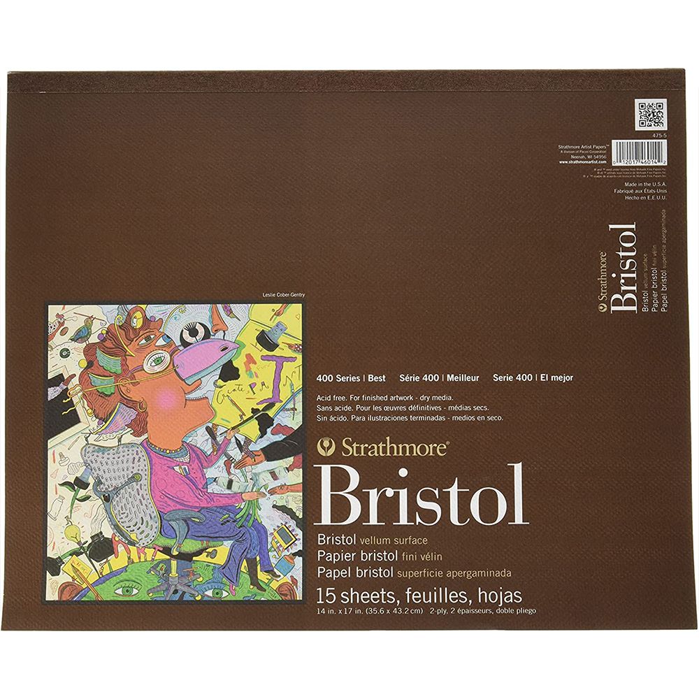 Strathmore Bristol Paper Pad, 400 Series, Vellum, 14