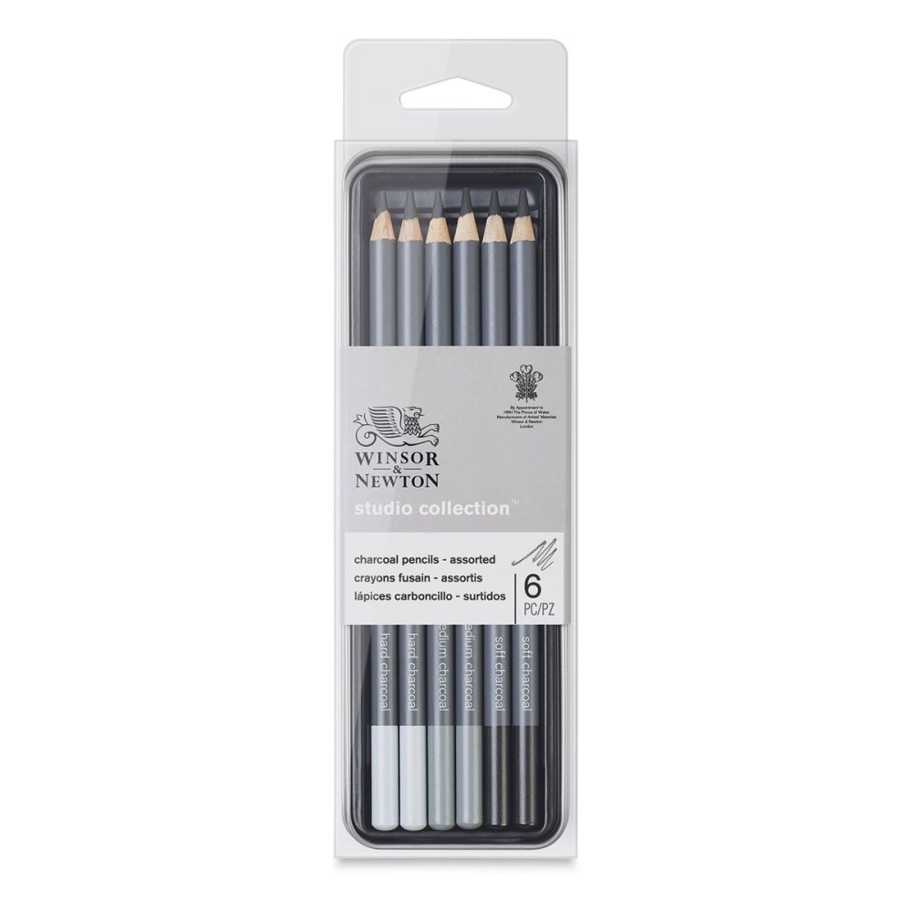 Winsor & Newton Studio Collection Charcoal Pencil Set of 6