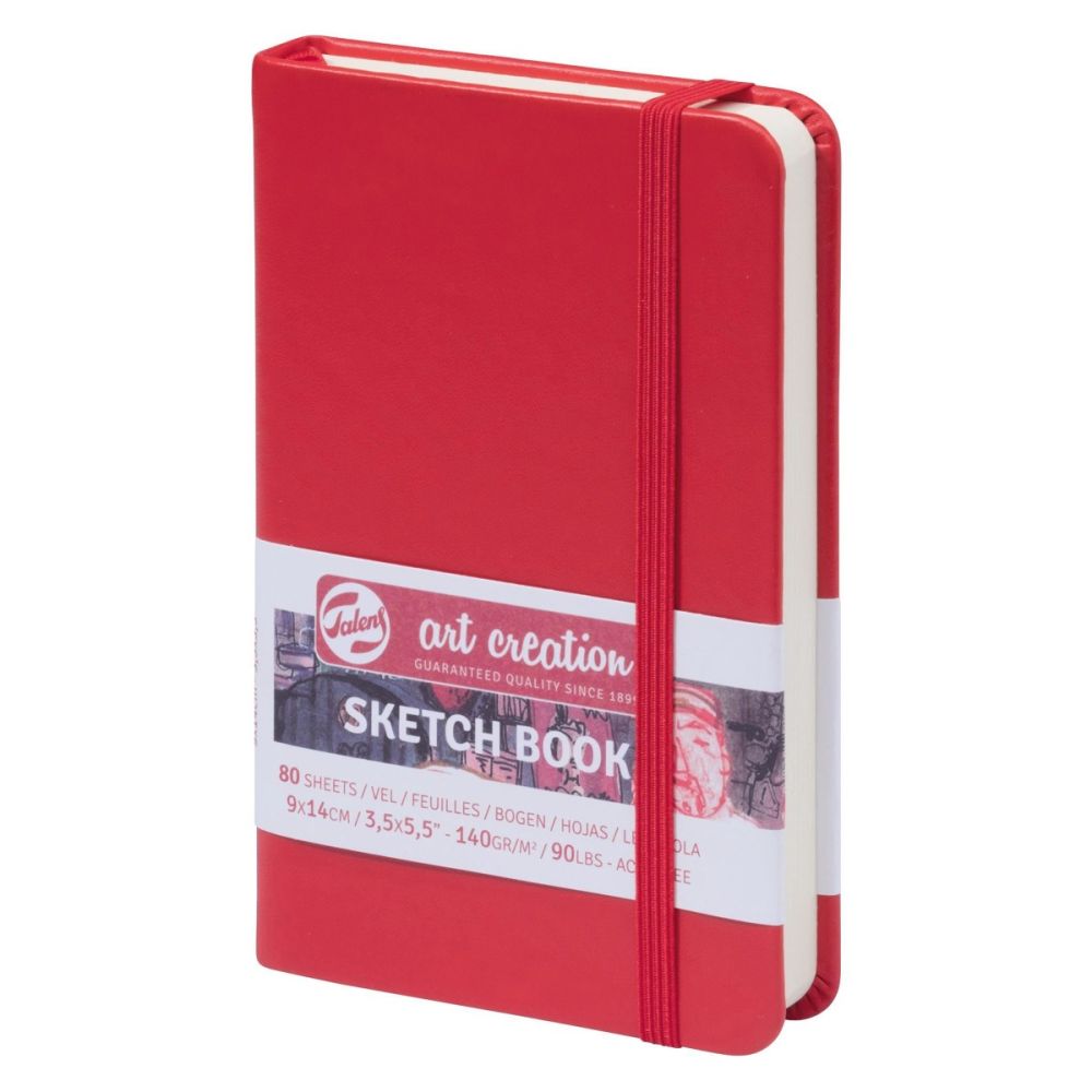 Talens Art Creation Sketch Books, Red - 3.5