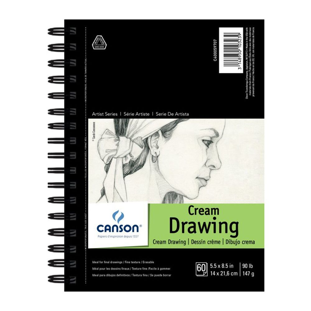 Canson Artist Series Cream Drawing Pad, A5