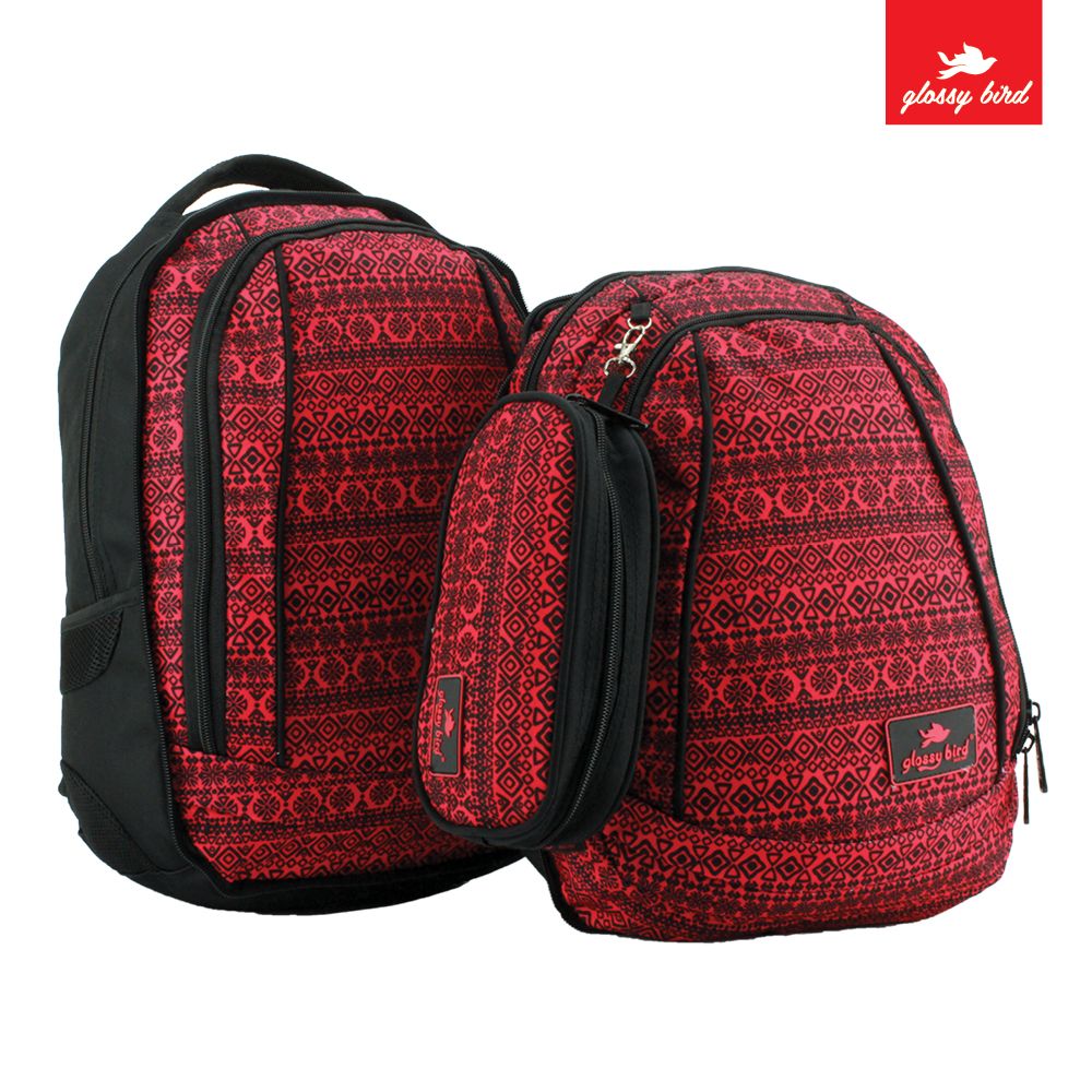 Backpack Glossy Bird Red 2089