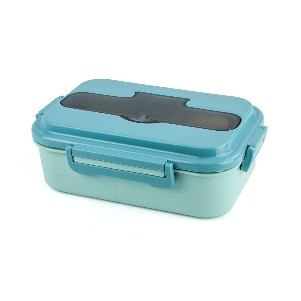 Lunch Box - 8148 Blue - With Spoon & Fork