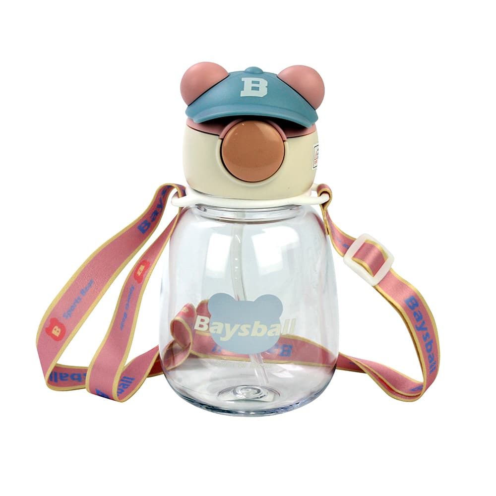 Water Bottle Baseball Designs - Pink 650 ML