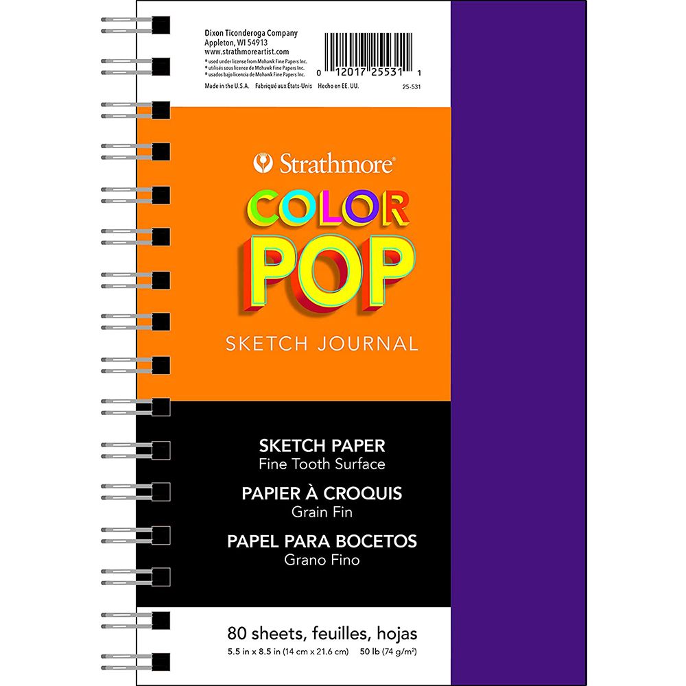 Strathmore Color Pop Purple Cover Sketch Journal, 5.5