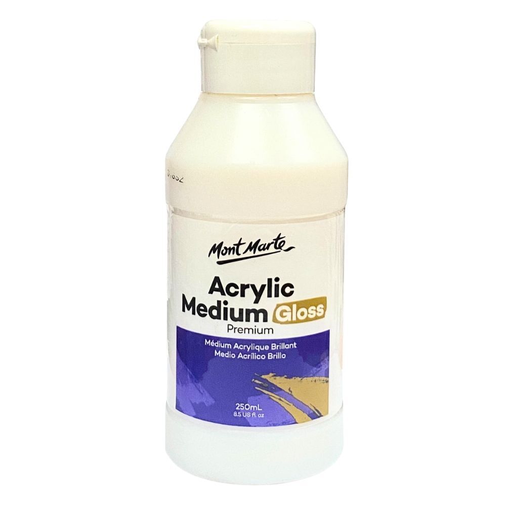 Mont Marte Premium Acrylic Medium Gloss 250ml