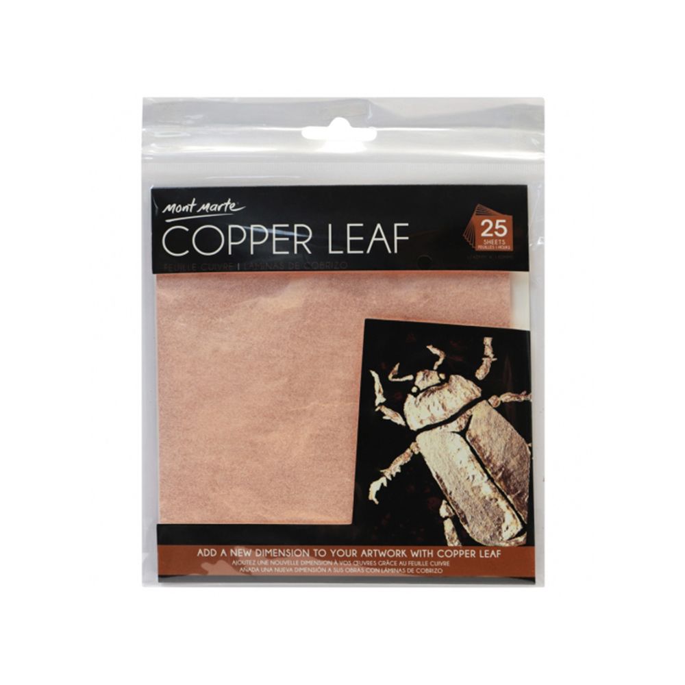 Mont Marte Copper Leaf 14x14cm 25 sheets