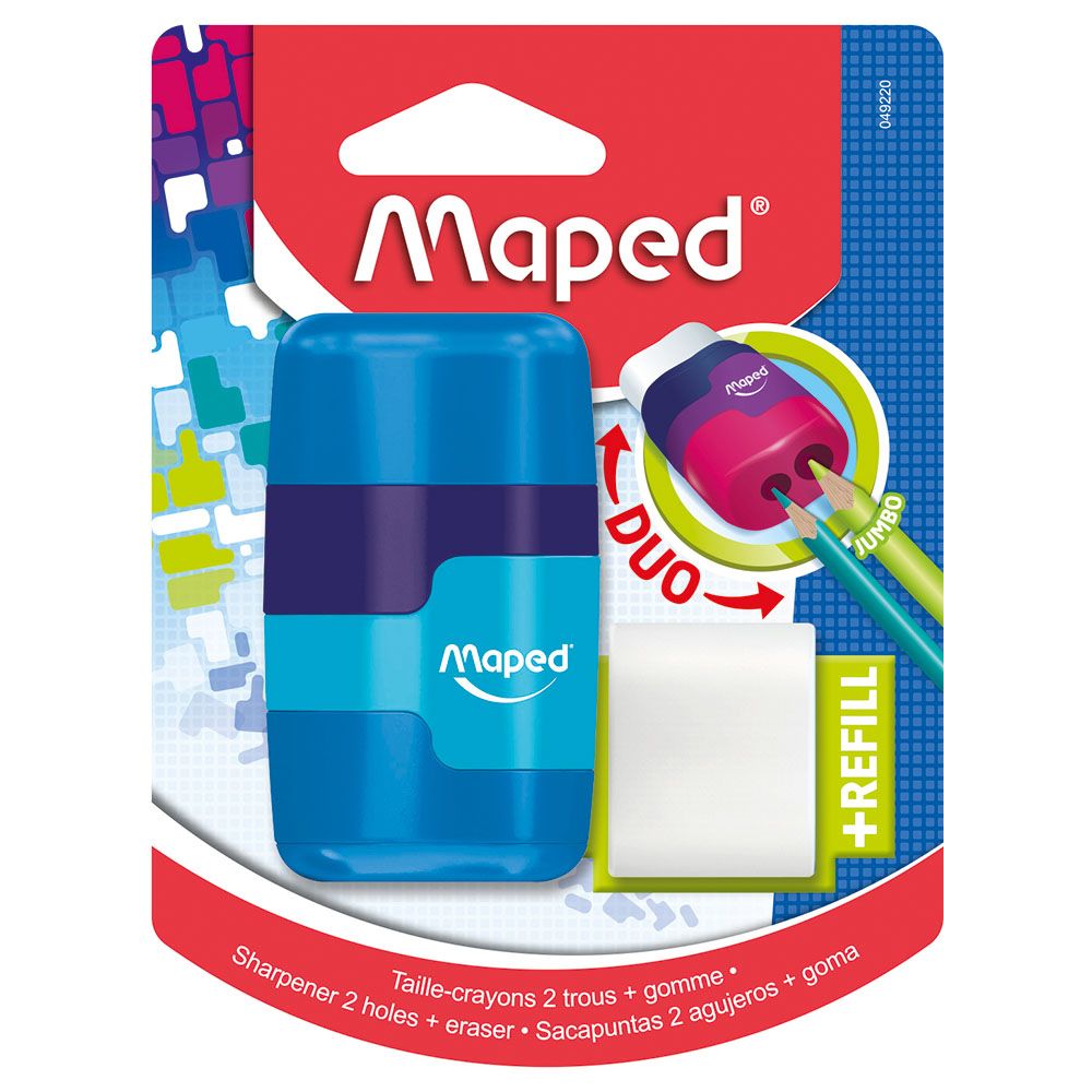 Maped Connect 2H Sharper-Eraser (BLUE) Soft Touch 