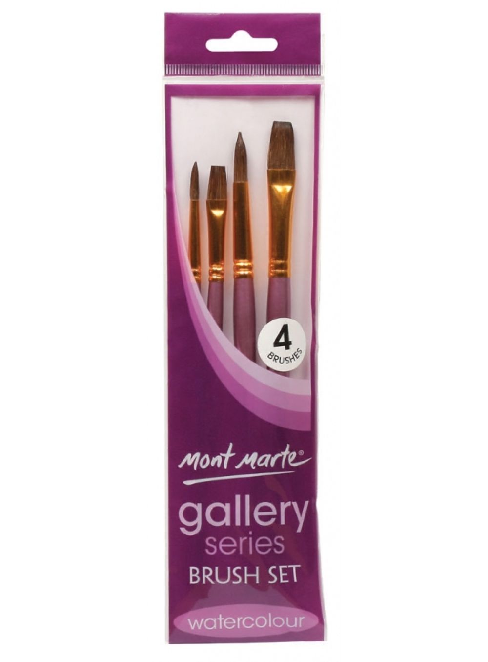 Mont Marte Gallery Series Brush Set Watercolour 4pc - 28