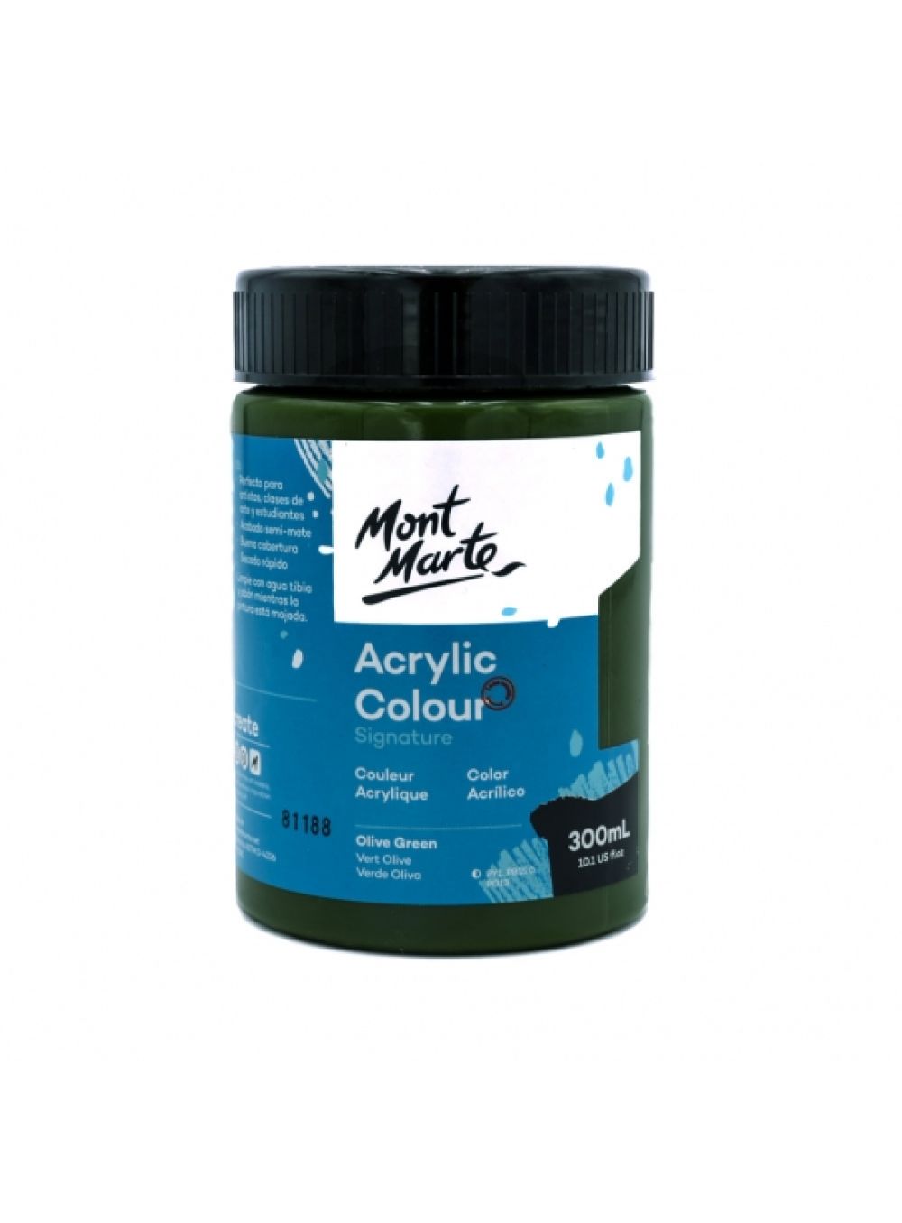 Mont Marte Signature Acrylic Colour 300ml Olive Green