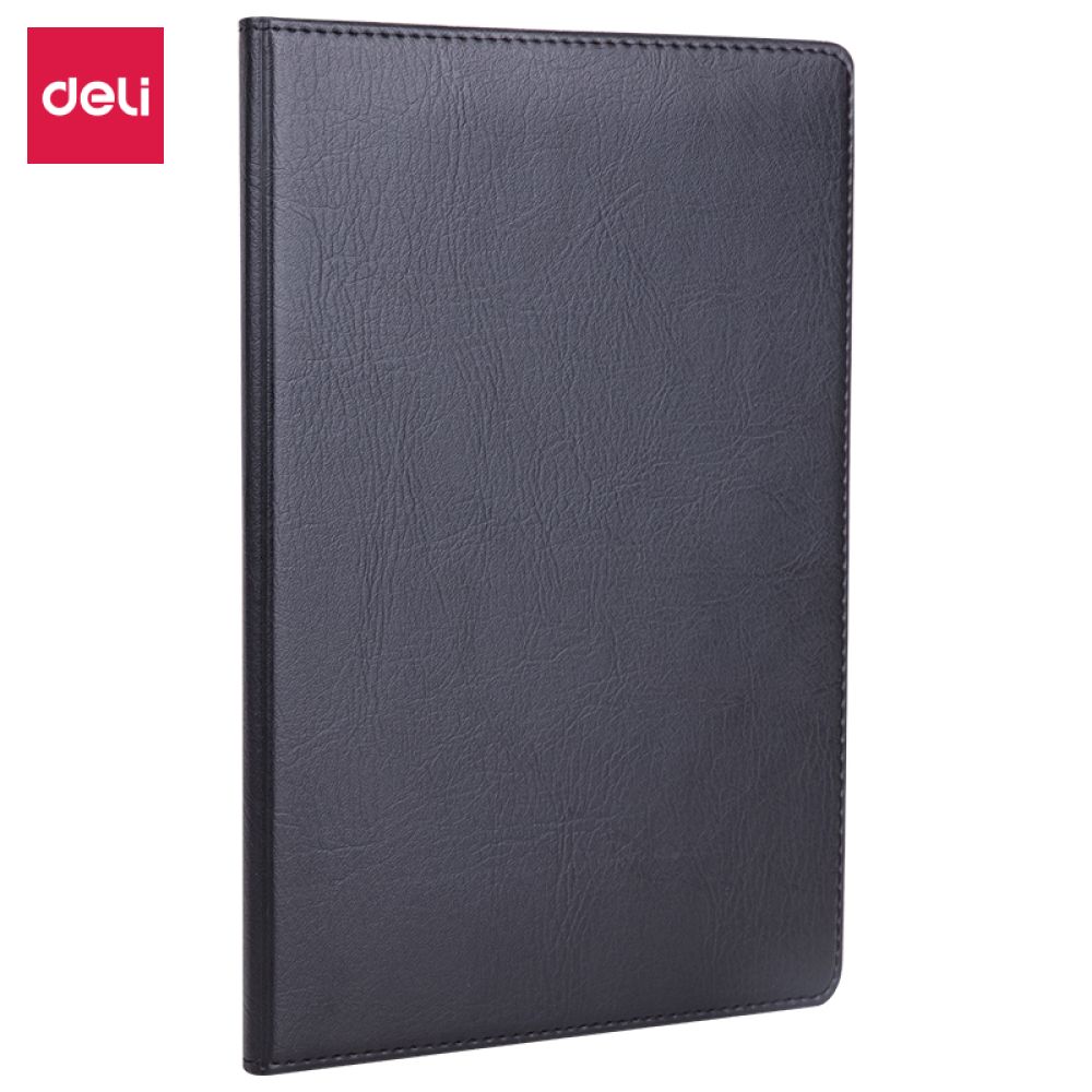 Leather cover note book 80 sheets Deli 7902
