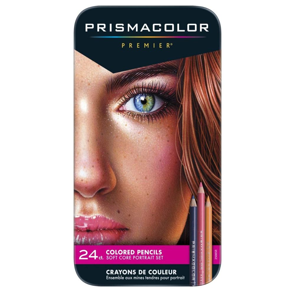 Prismacolor Premier Thick Core Colored Pencil Sets, 24-Pencil Set Portrait