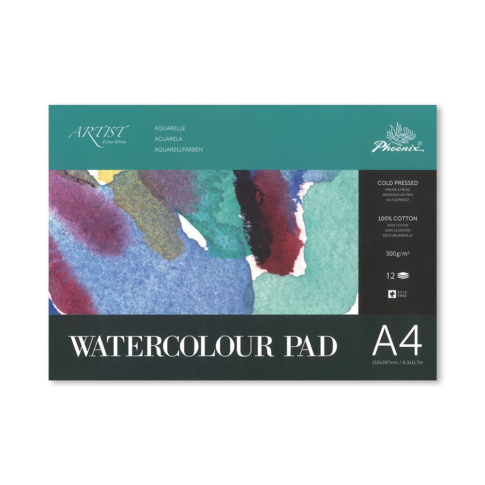 Phoenix Water Colour Pad 300Gsm - Cold Pressed