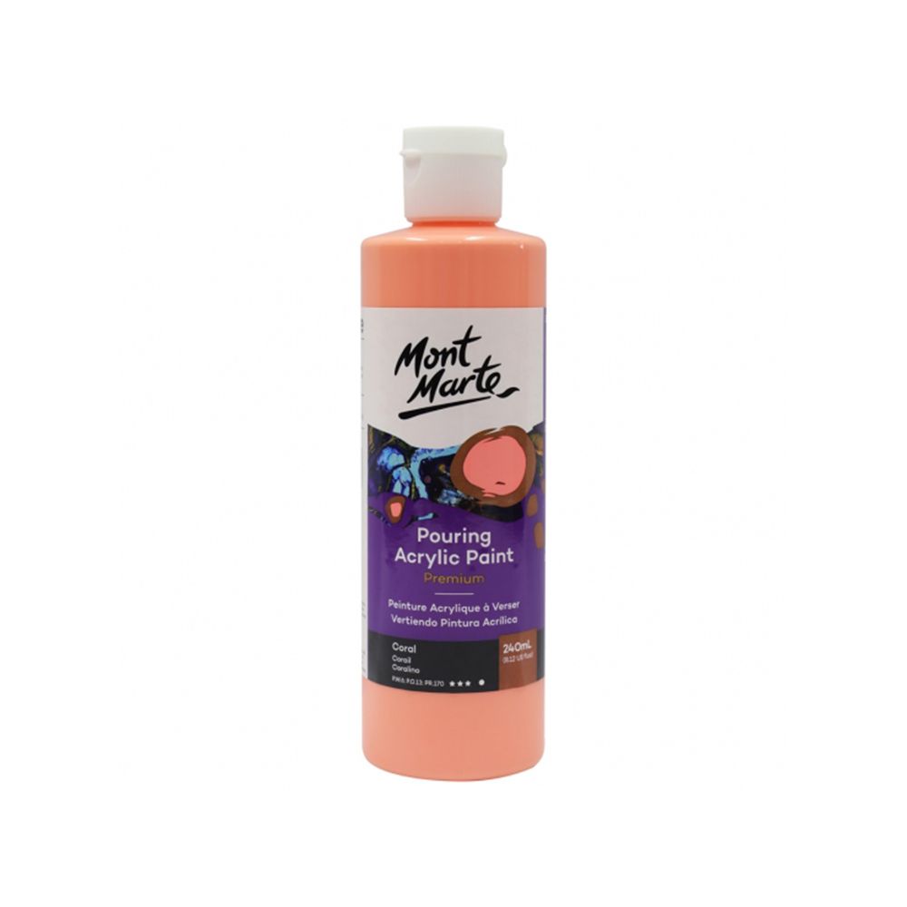 Mont Marte Pouring Acrylic 240ml - Coral
