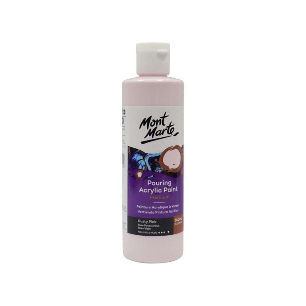 Mont Marte Pouring Acrylic 240ml - Dusty Pink