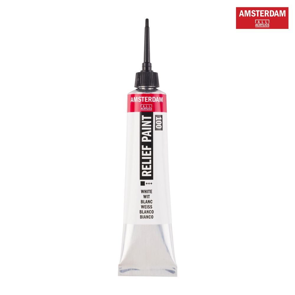 Relief Paint Tube 20 ml White 100
