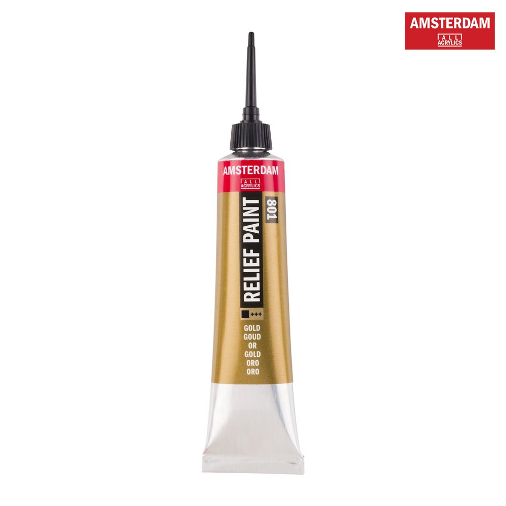 Relief Paint Tube 20 ml Gold 801
