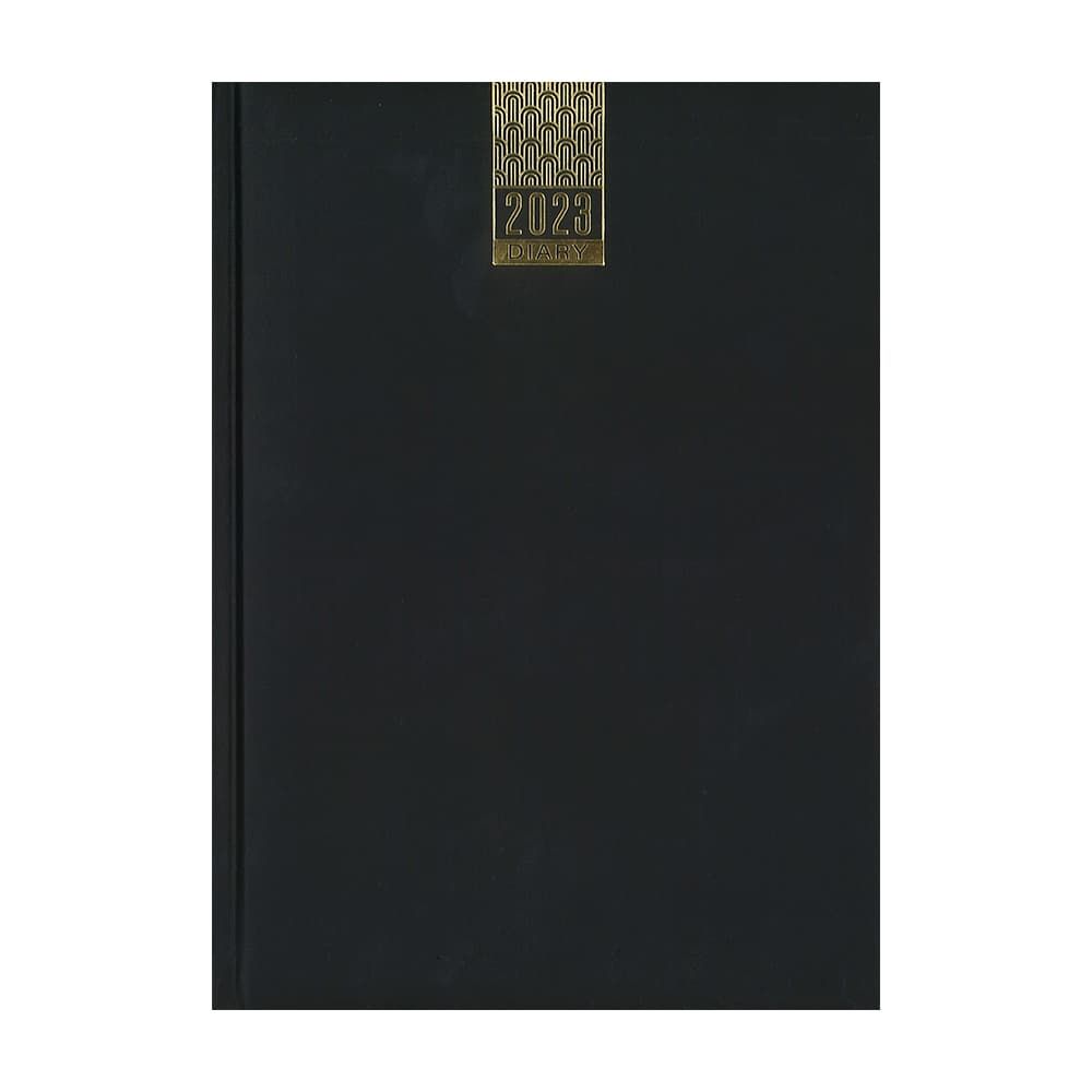 2023 Diary B5 Soft Touch - Daily Page Black Hard Case