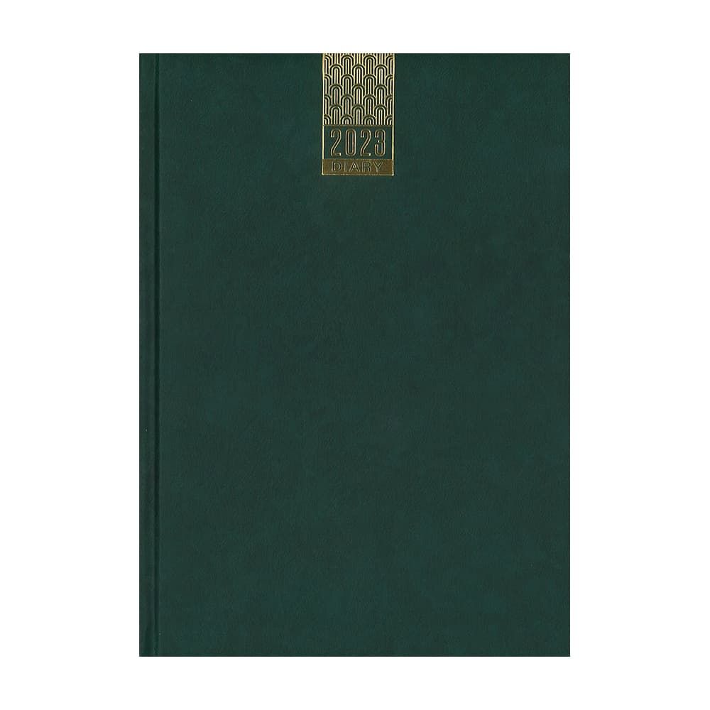 2023 Diary B5 Soft Touch - Daily Page Green Hard Case