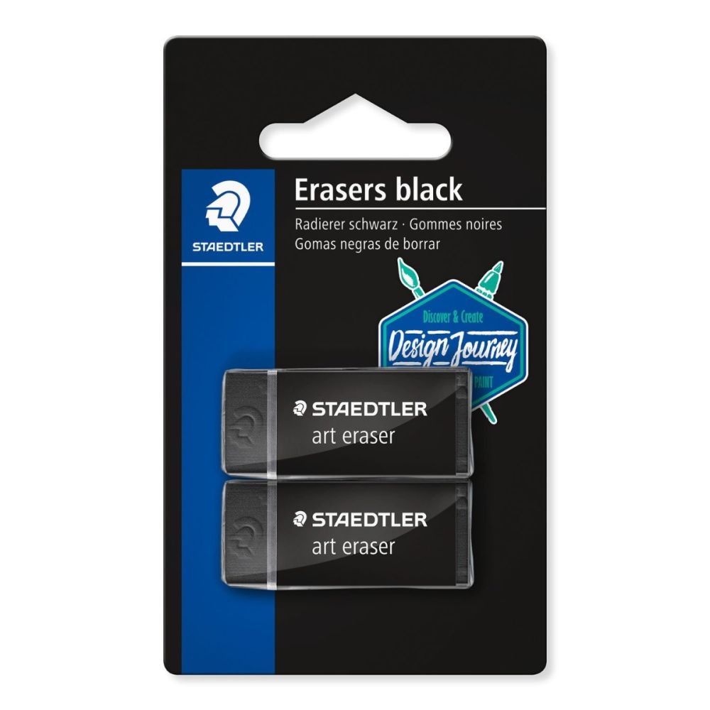 Staedtler Rasoplast Eraser Black Bls 2pcs