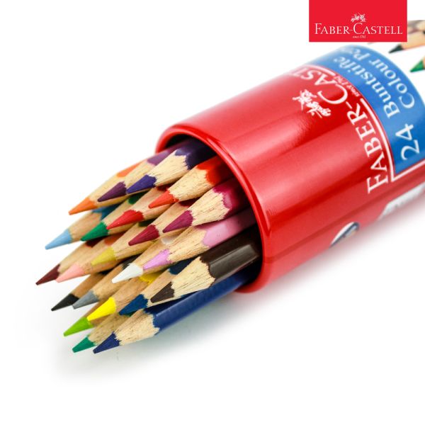 Faber　Castell　115827　Classic　Tin　Pencil　24　Colour　Round