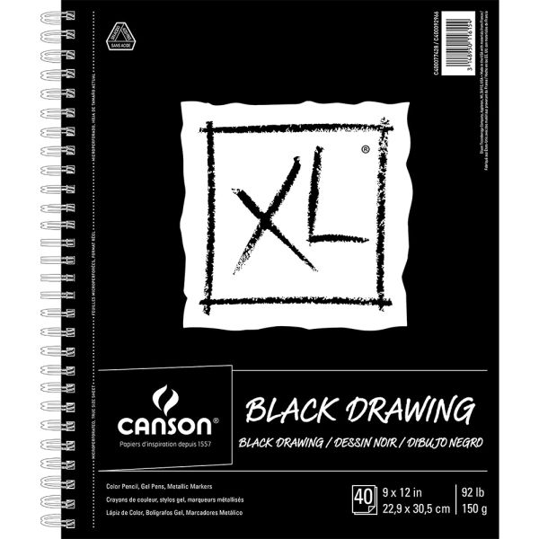 Black paper CARIBIC A4 170g. 100 sheets