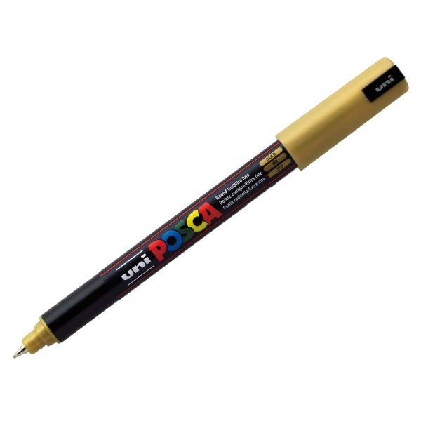 POSCA PC-17K Extra Broad Rectangular Chisel Paint Marker, Gold