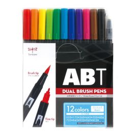 Tombow Dual Brush Pen - 12 Basic Color Set - 7853
