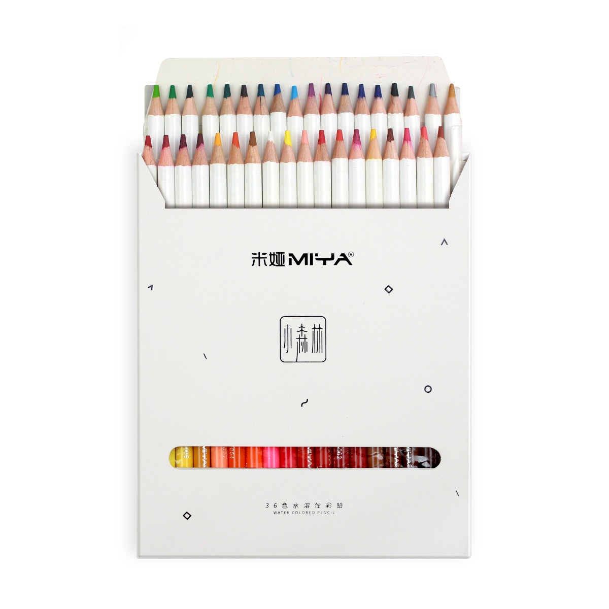 Crafting Artist Drawing HIMI 36-Colors Geometry City Oilcolored Pencil,Premium Soft Core Unique Water-soluble Color Pencils for Adult Coloring Books Sketching